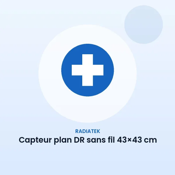 Capteur plan DR sans fil 43×43 cm
