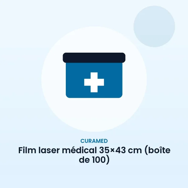 Film laser médical 35×43 cm (boîte de 100)