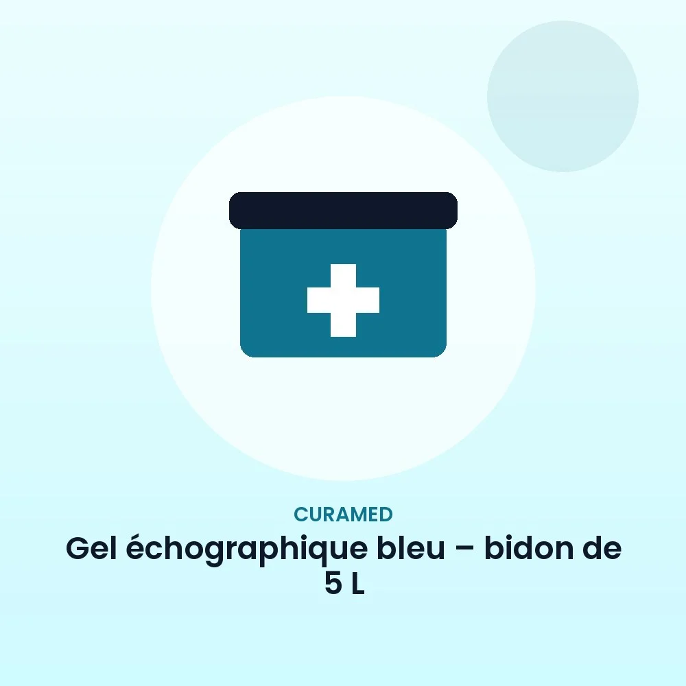 Gel échographique bleu – bidon de 5 L