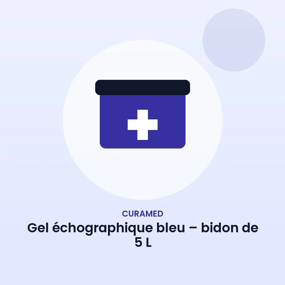 Gel échographique bleu – bidon de 5 L